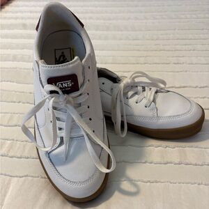 Vans White and Brown Sneakers